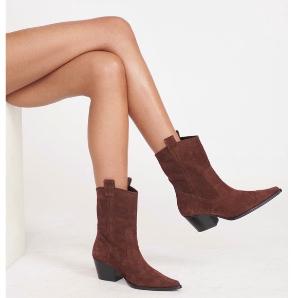 STAUD Shoes - STAUD June Brown Suede Boots 37